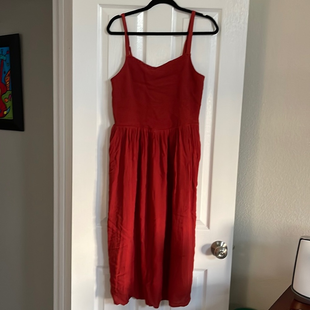 Rust colored summer dress